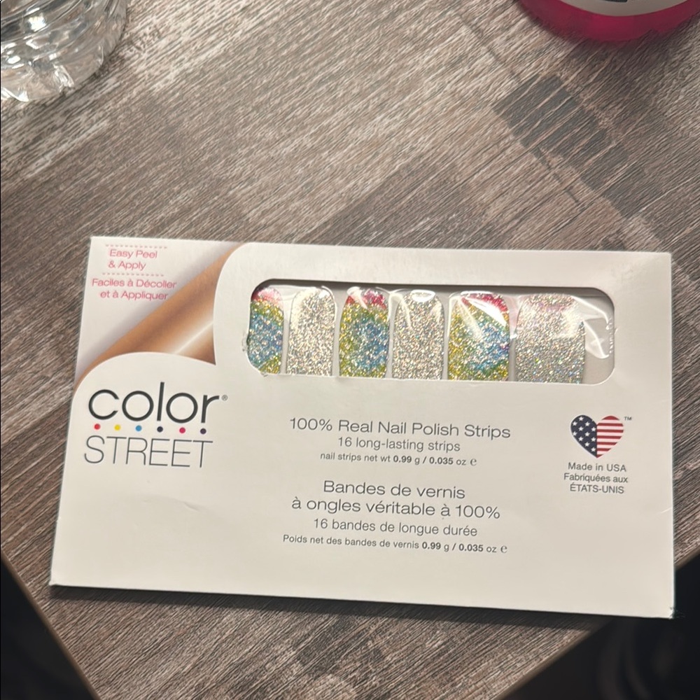 Color Street Silver Nail Strips Eggs-travaganza